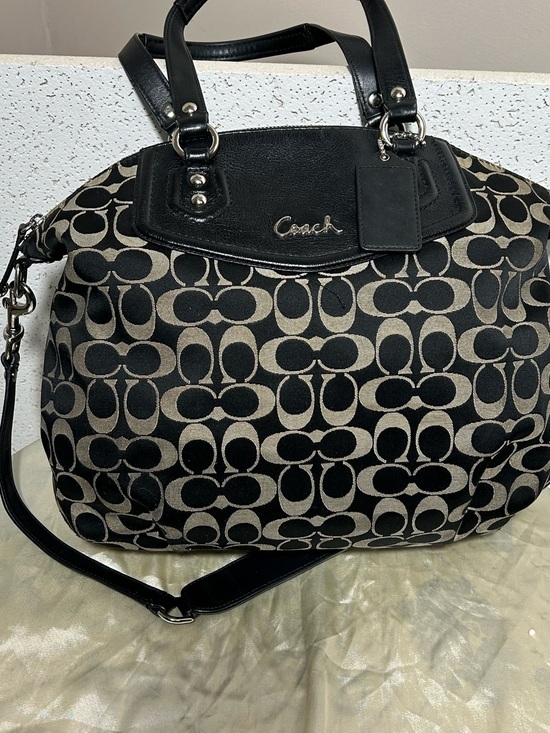 Coach Handbags - Coach Ashley signature C canvas satchel F25185